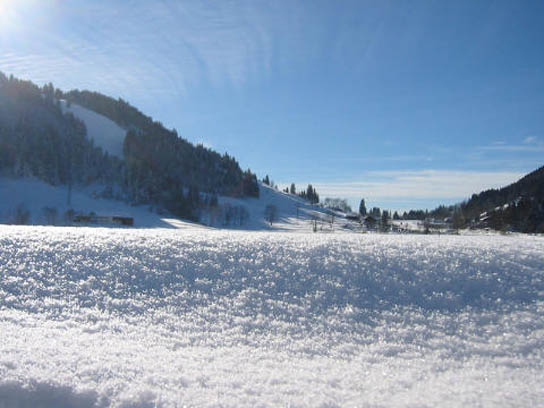 Ein Tag vor unserer Ankunft war ein Meter Neuschnee gefallen, dann schien die Sonne wieder.