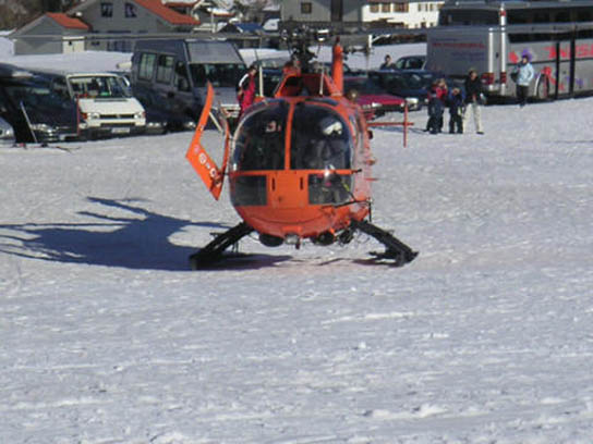 Gut zu wissen, dass er da ist, aber den Rettungshubschrauber brauchten wir nicht.